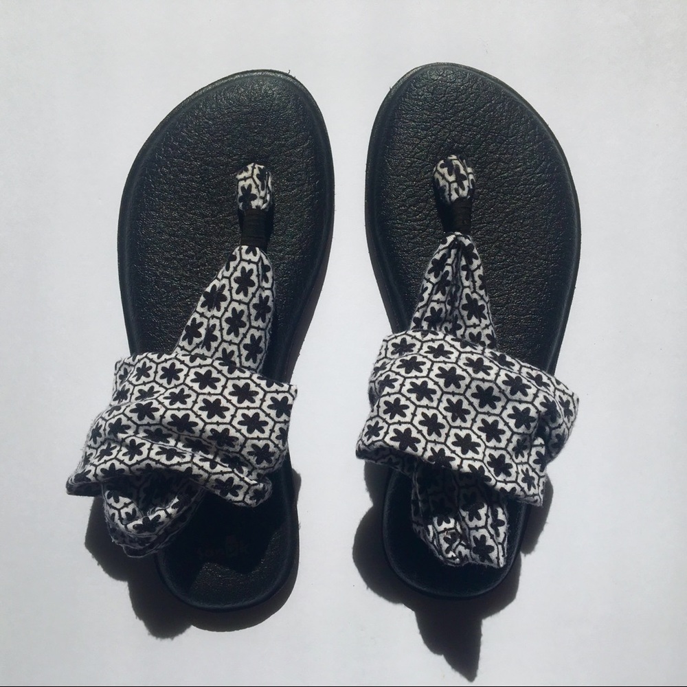 Sanuk Yoga Sling 2 Sandals Black White